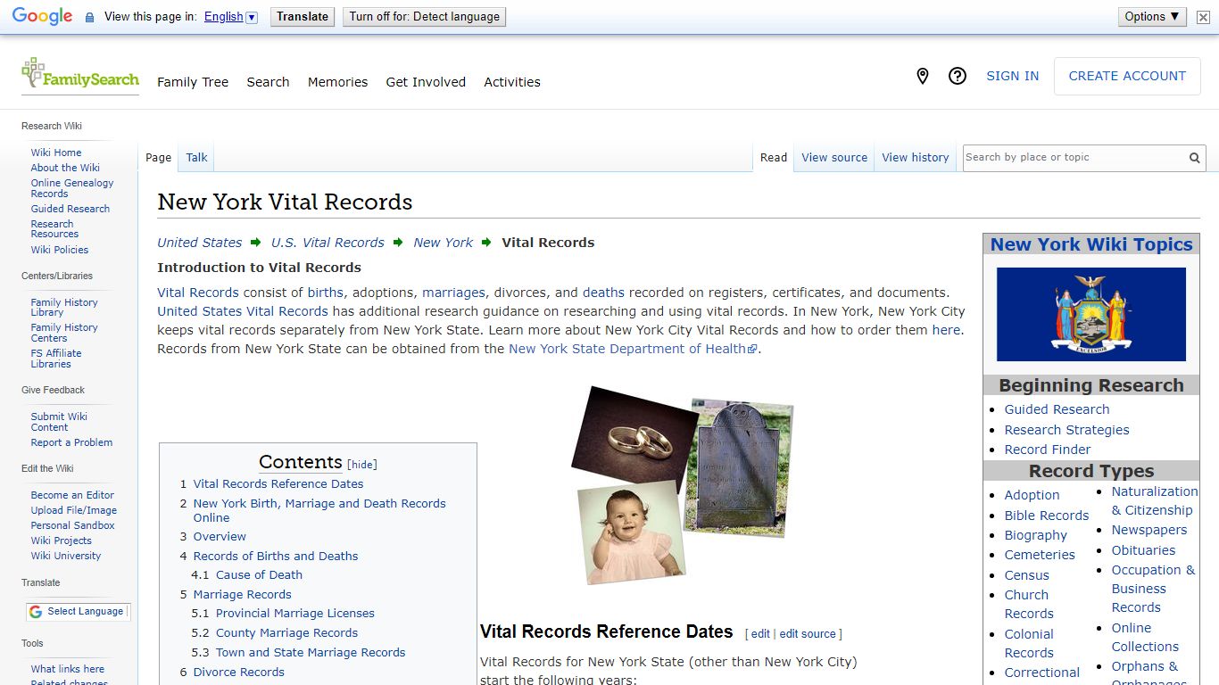 New York Vital Records • FamilySearch